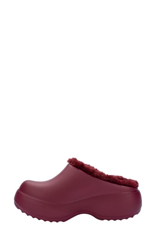 MELISSA MELISSA FREE FLUFFY FAUX FUR LINED CLOG