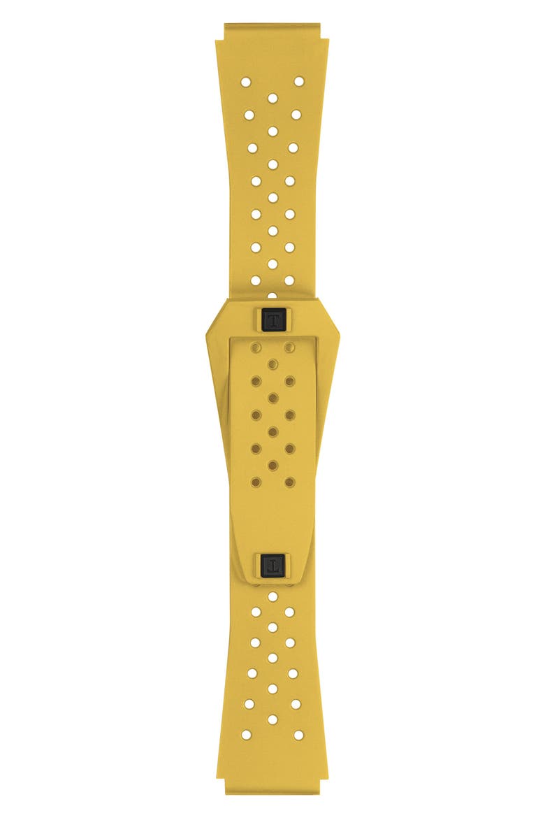Sideral S Powermatic 80 Rubber Strap Watch, 41mm, Alternate, color, BLACK/ YELLOW