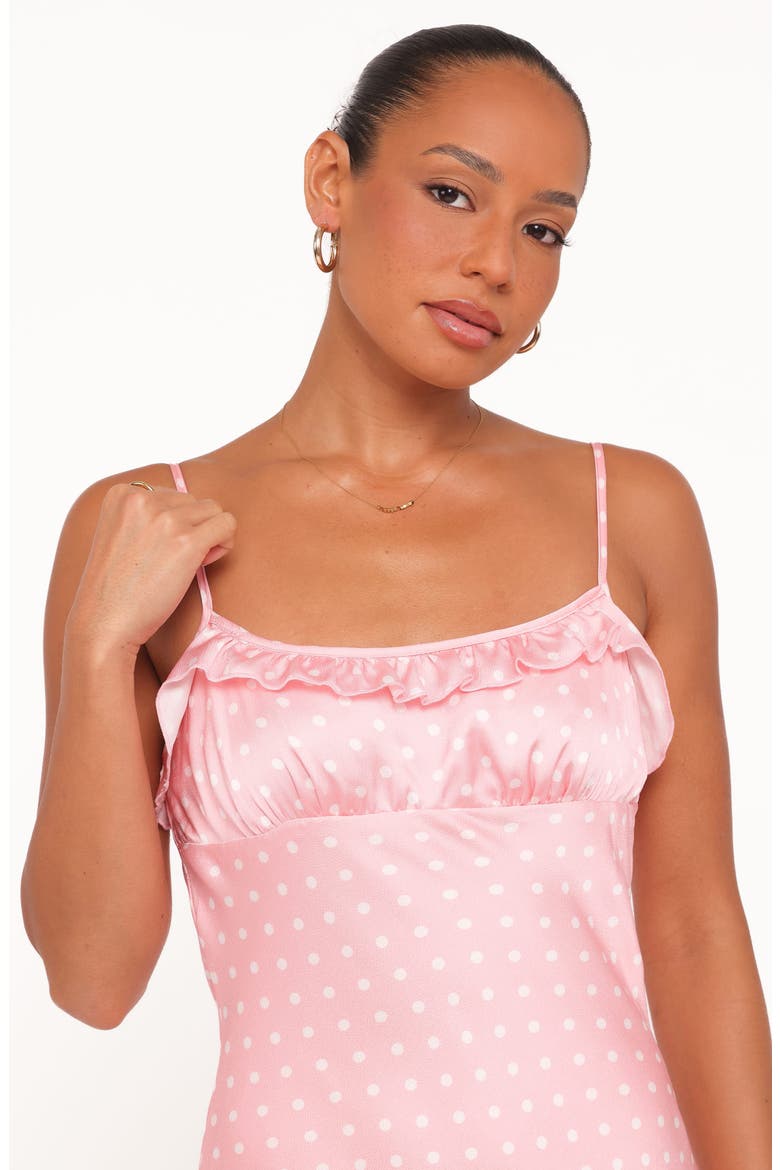 Dara Midi Slipdress, Alternate, color, PINK POLKA DOT