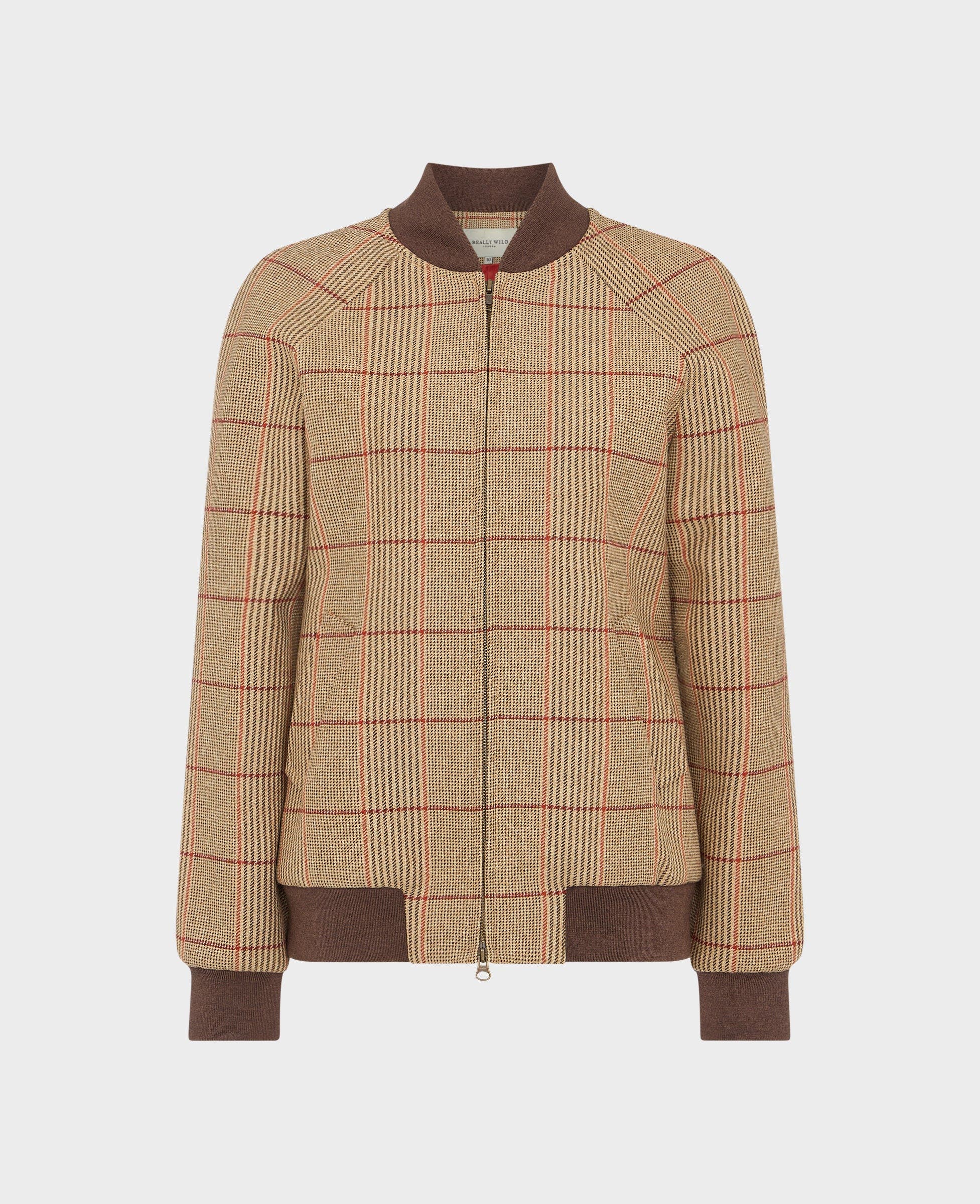 selected Poppy Red and Brown Tweed