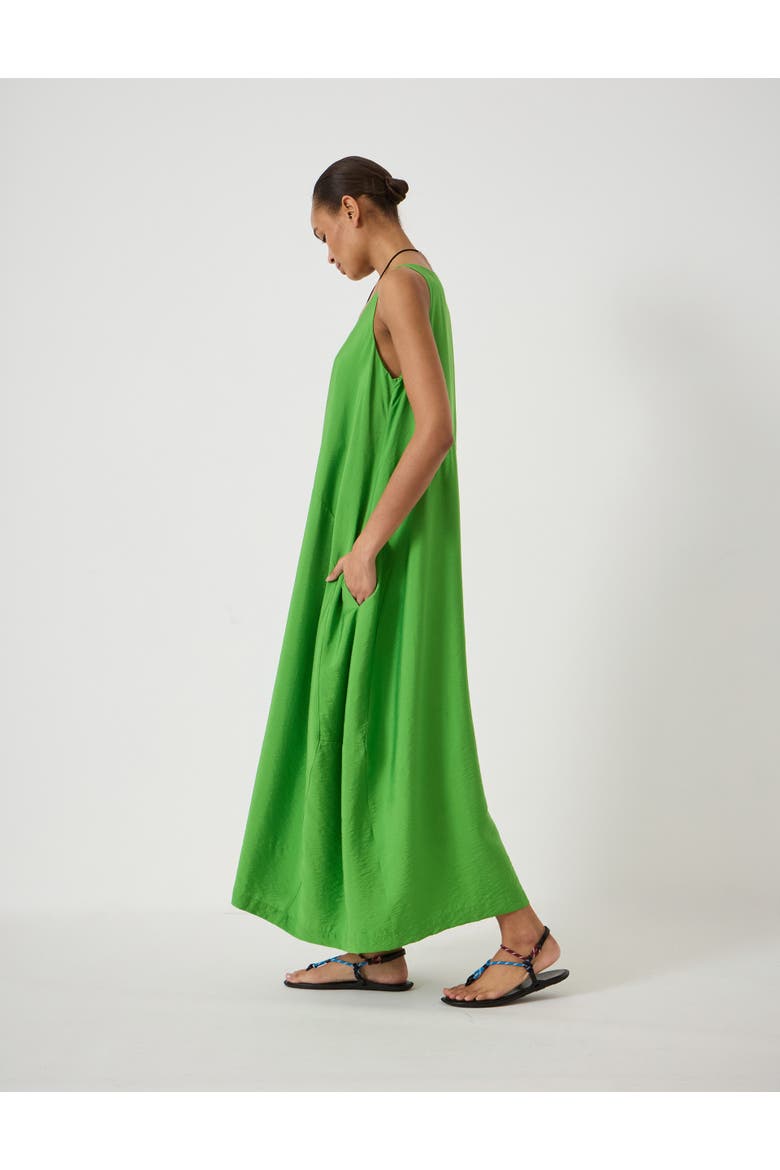 Liddie Air Flow Barrel Tank Dress, Alternate, color, Bright Green