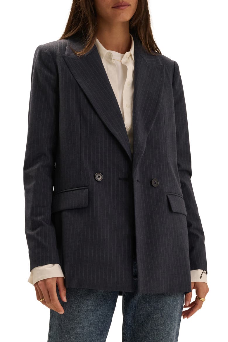 Suits You Pinstriped Double Breasted Blazer video
