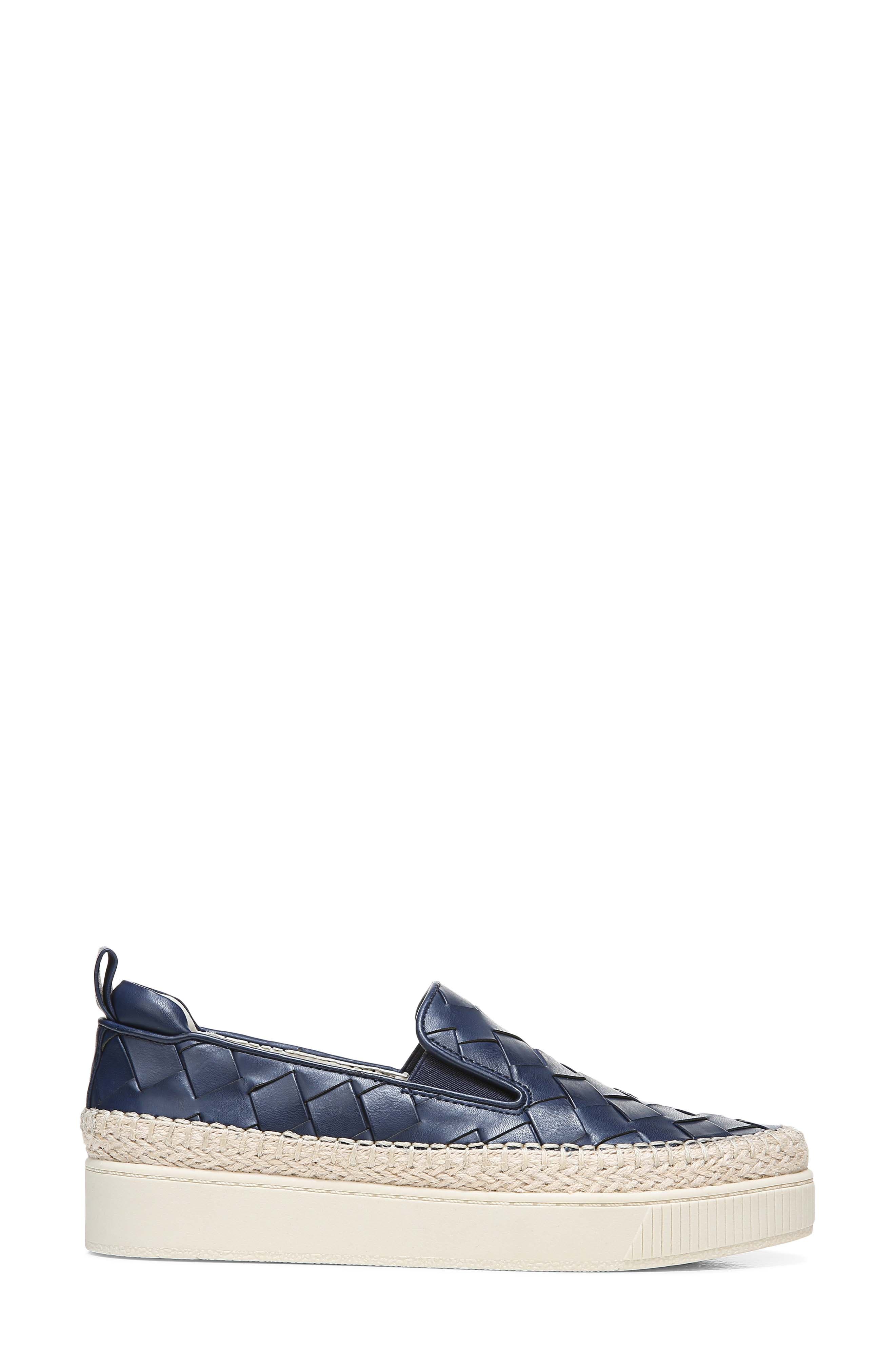 Homer Platform Sneaker, Alternate, color, NAVY FAUX LEATHER