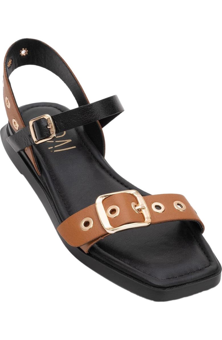 Forever & Always Shoes Mozes Leather Sandal, Alternate, color, Cognac Brown Leather