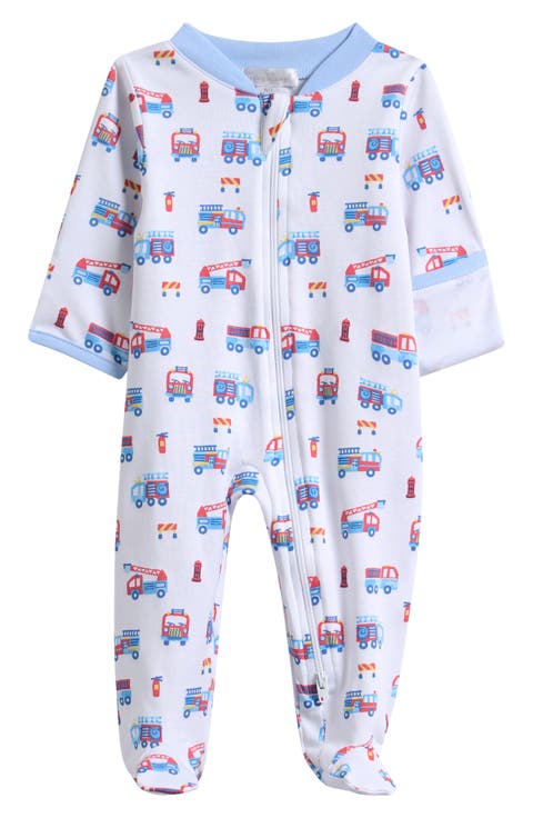 Print Pima Cotton Footie (Baby)