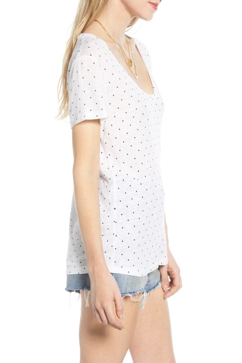 Luna Tee, Alternate, color, BLACK MINI DOTS