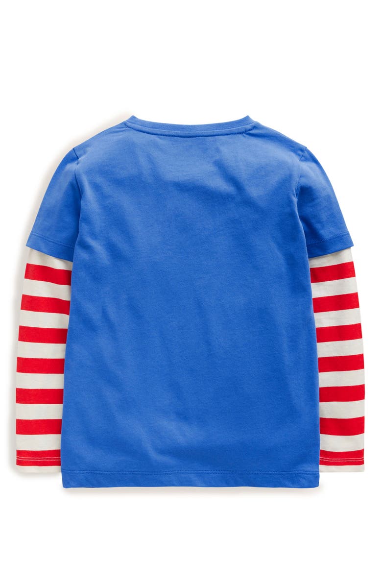 Mini Boden Kids' Appliqué Mock Long Sleeve T-Shirt, Alternate, color, 