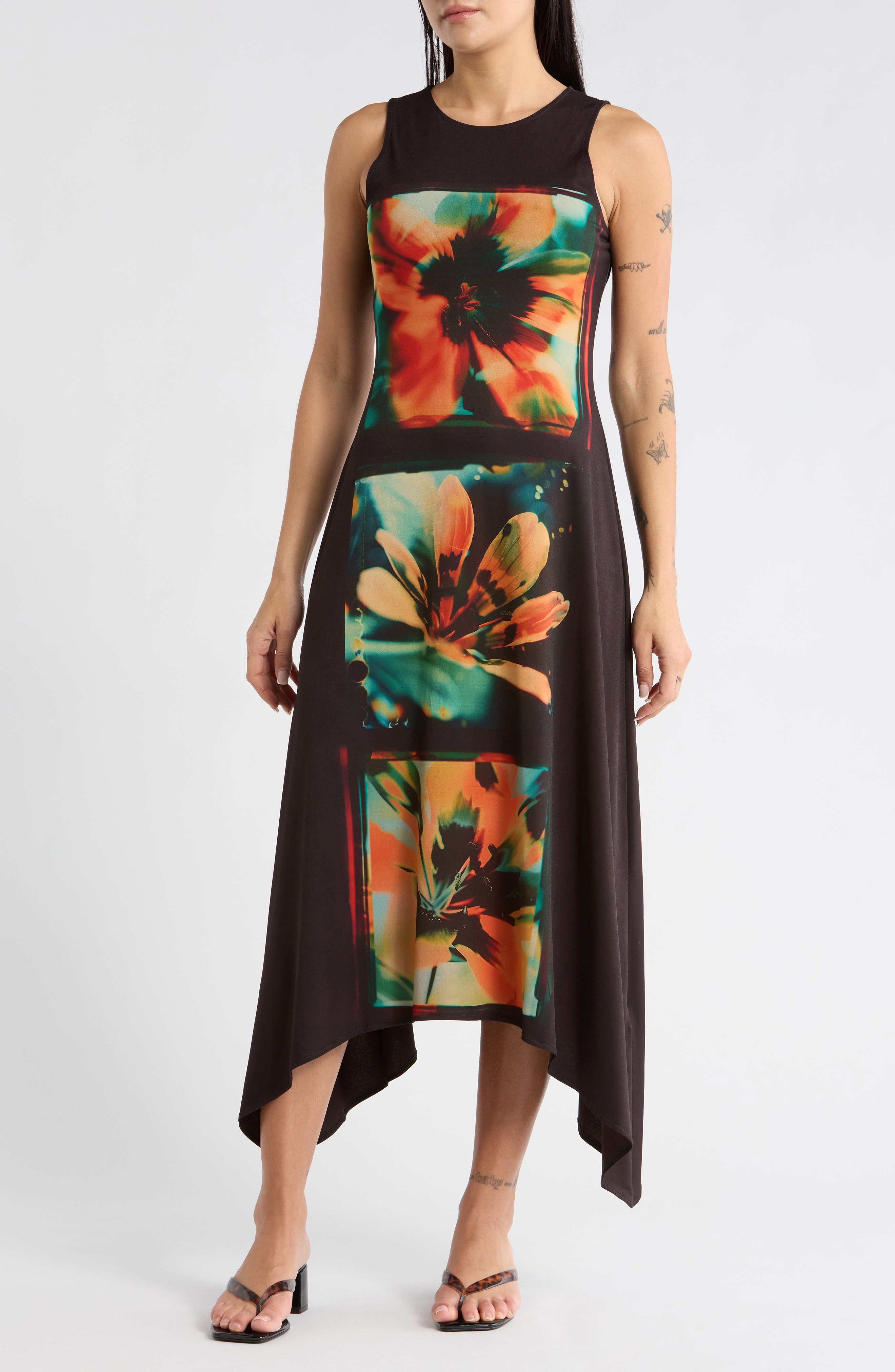Desigual Floral Sleeveless Knit Dress