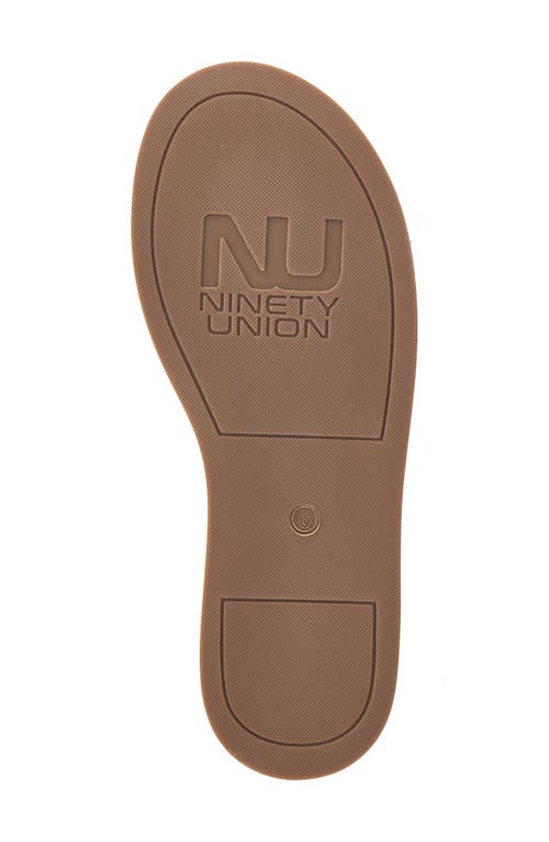 Ninety Union Madison Ankle Strap Flat Sandal In Black