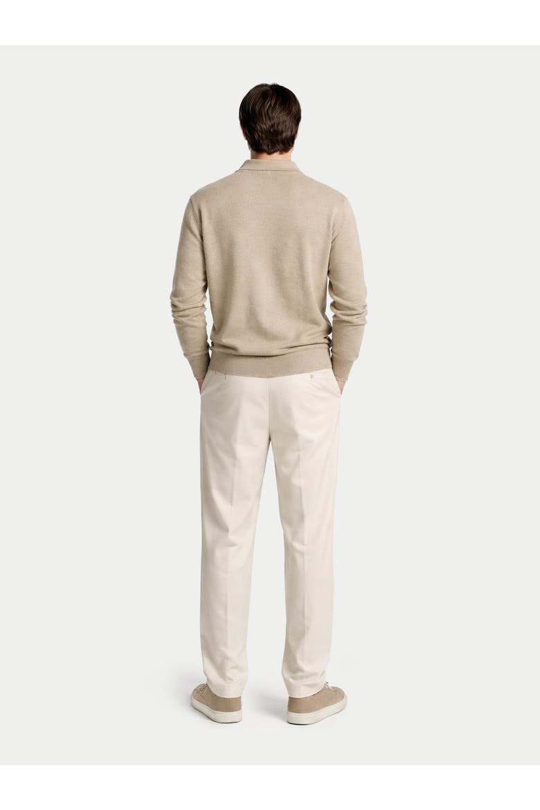 Essential Cashmere Polo Sweater, Alternate, color, warm grey