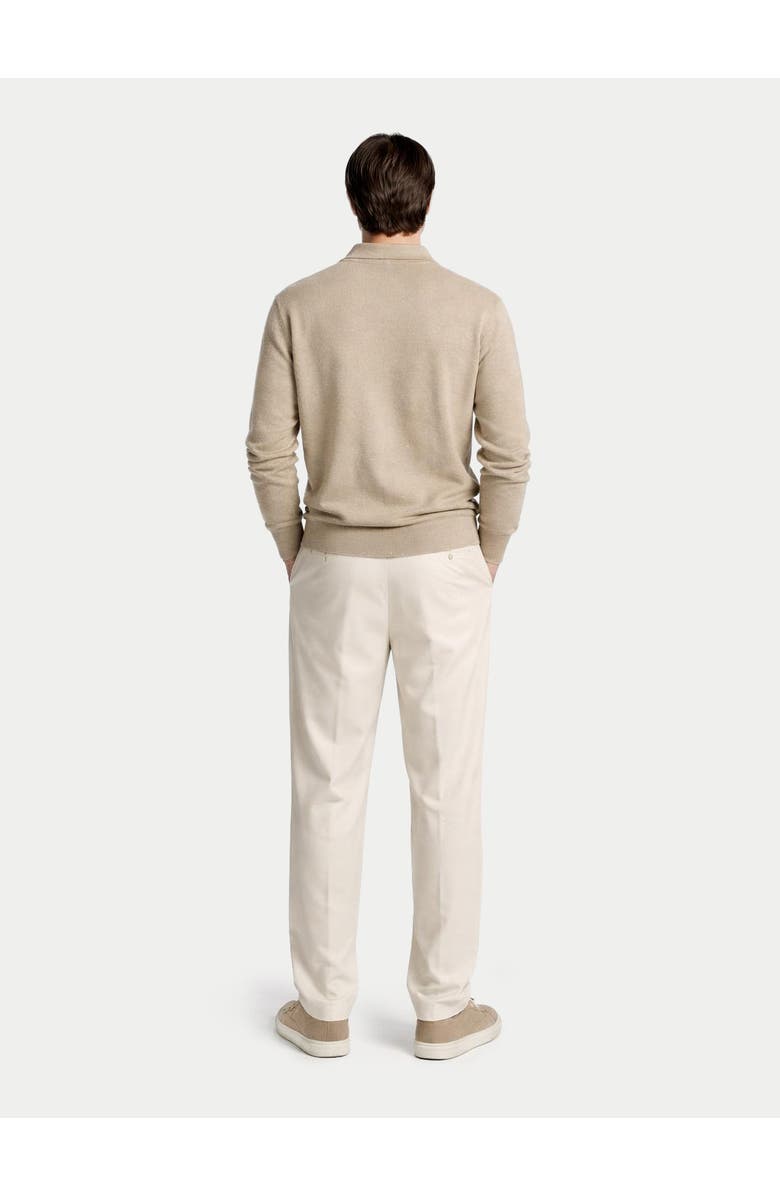 GOBI Mongolian Cashmere Essential Cashmere Polo Sweater, Alternate, color, Warm Grey