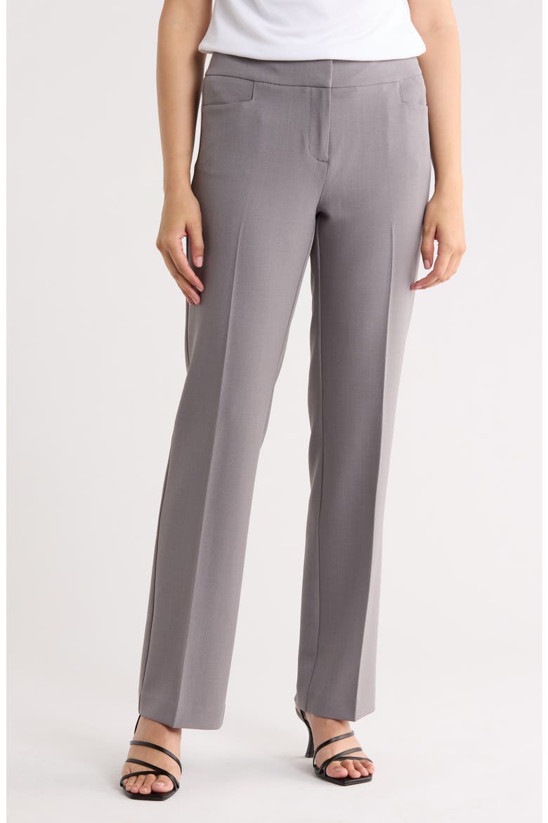 Flat Front Pants, Main, color, GRANITE