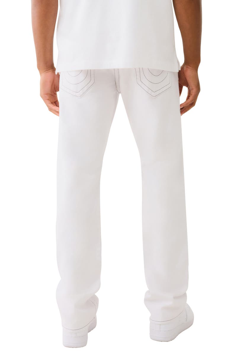 True Religion Ricky Big Flap Straight Leg Jeans, Alternate, color, Optic White