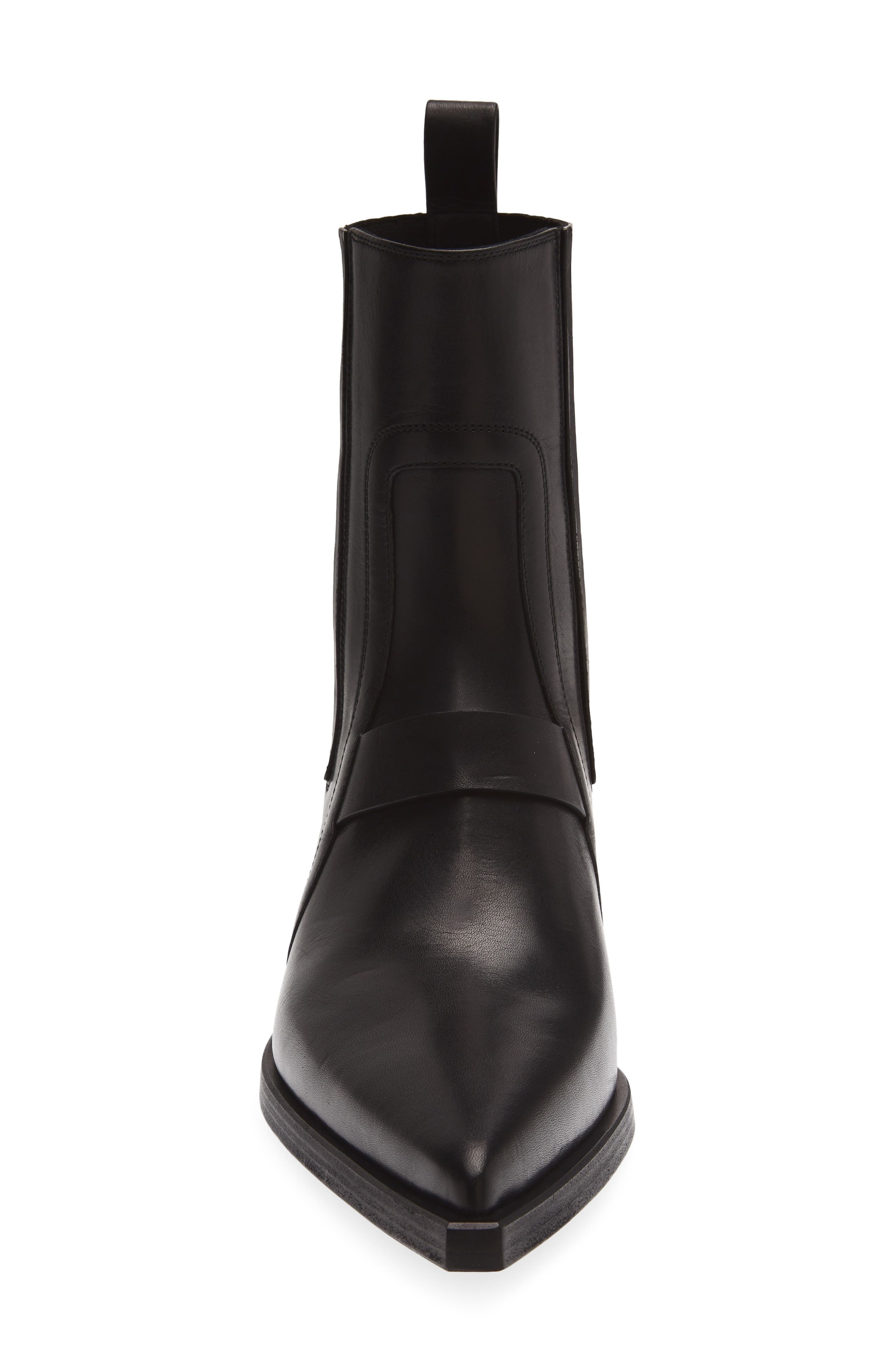 Tower Pointed Toe Boot, Alternate, color, BLACK