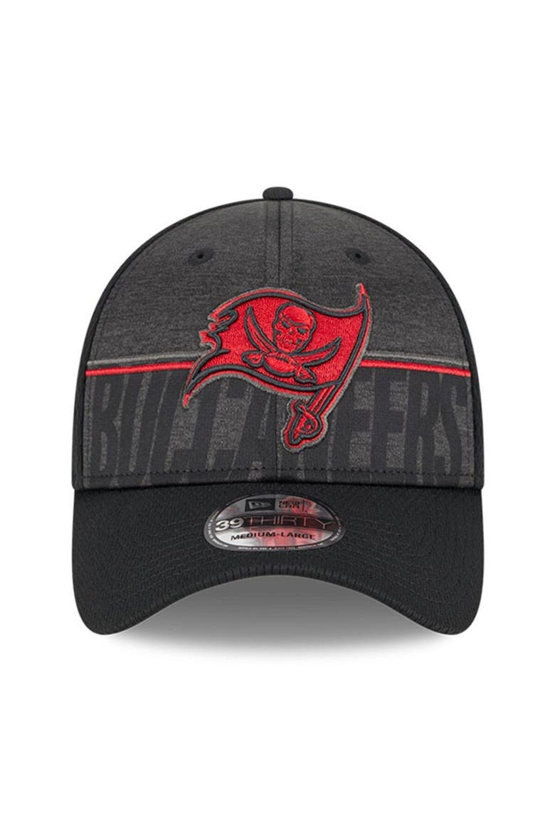 Men's New Era Pewter Tampa Bay Buccaneers 2023 NFL Training Camp Team Colorway 39THIRTY Flex Fit Hat, Alternate, color, Black