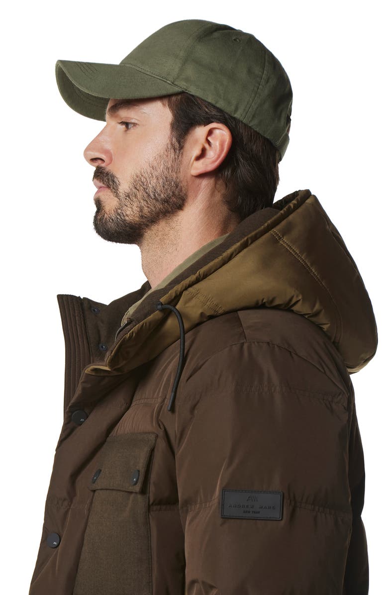 Marc New York Halifax Hooded Water Resistant Down & Feather Fill Jacket, Alternate, color, 