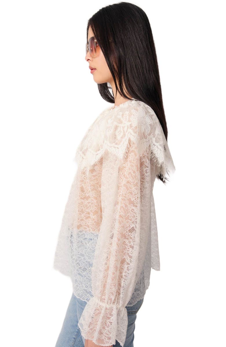 maje Lace top, Alternate, color, 