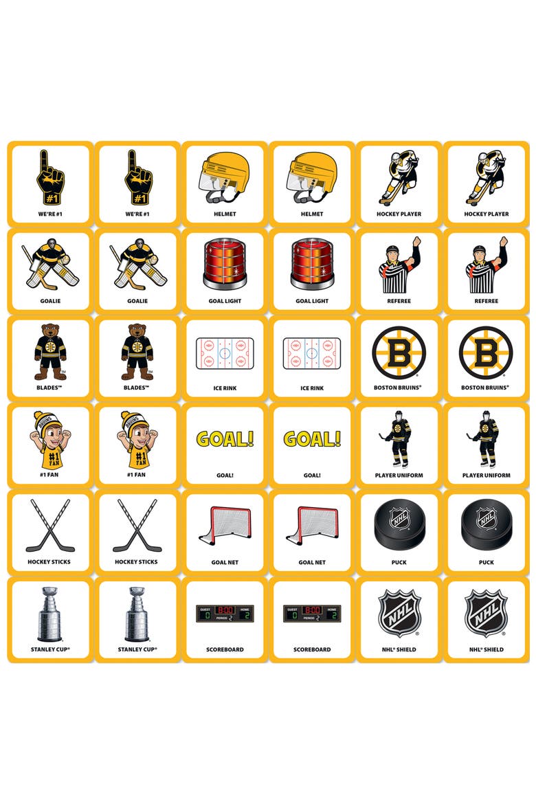 Boston Bruins Matching Game, Alternate, color, Multicolor