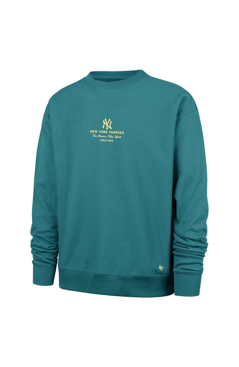 '47 Men's '47  Hunter Green New York Yankees Anderson Foundation Sweatshirt, Alternate, color, Hunter Green