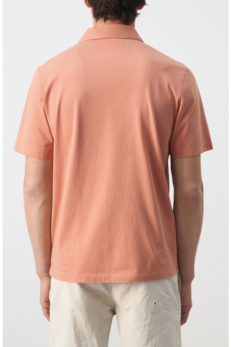 Solid Cotton Piqué Polo, Alternate, color, SALMON