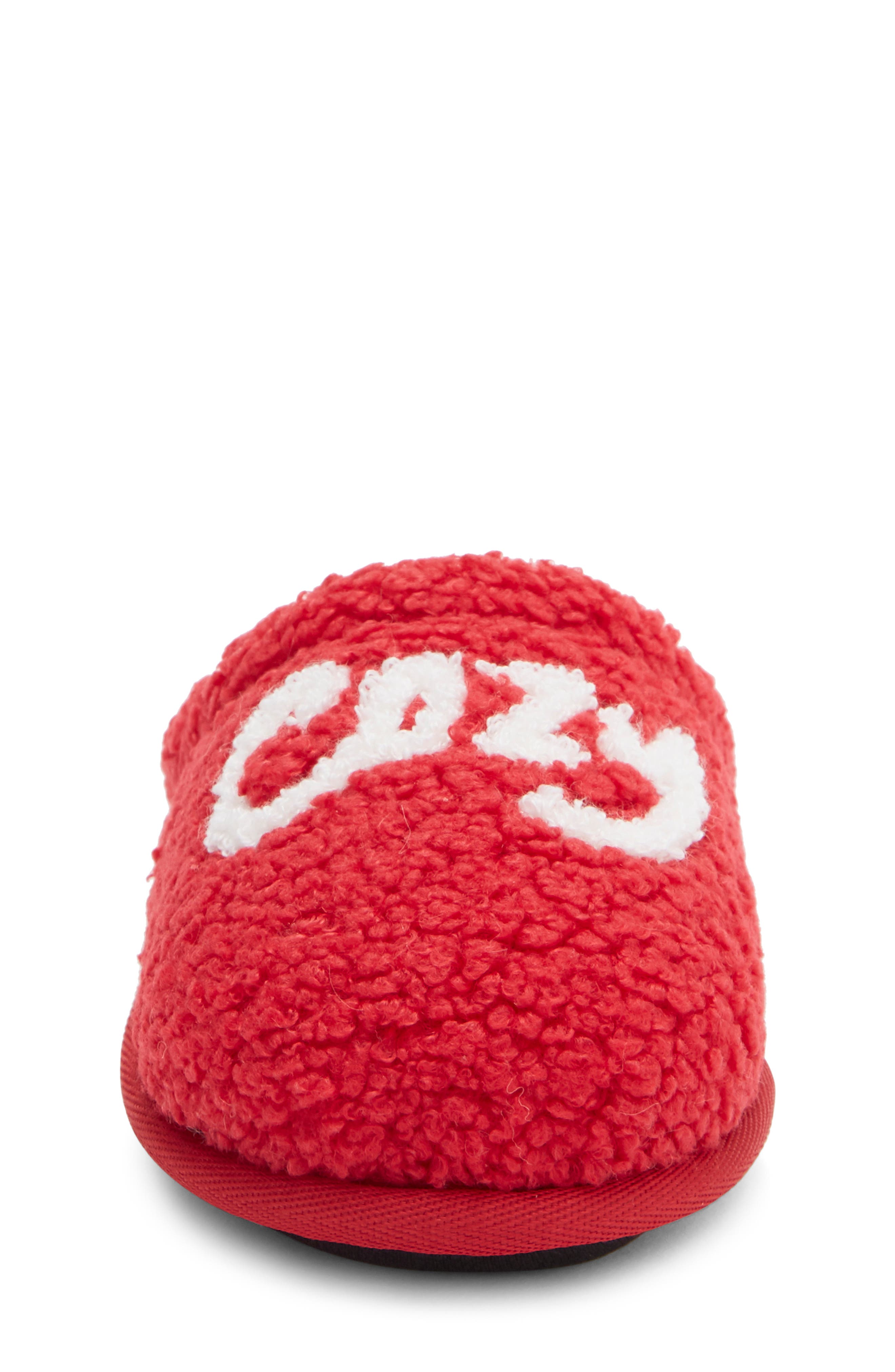 Kids' Cozy Faux Shearling Slipper, Alternate, color, RED