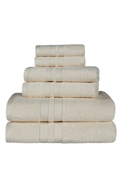 Solid Cotton 6-Piece Towel Set