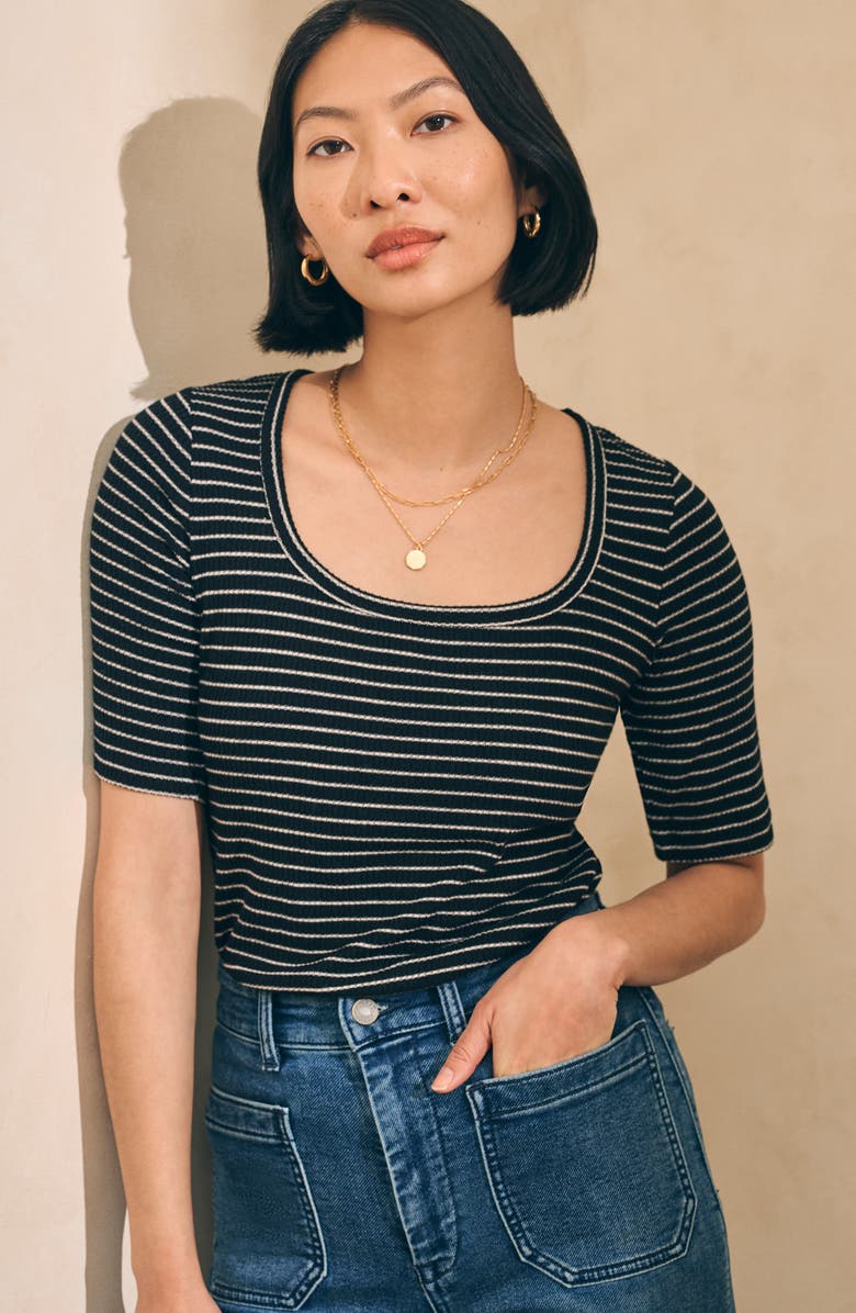 Faherty Legend Scoop Neck Rib Top, Alternate, color, 