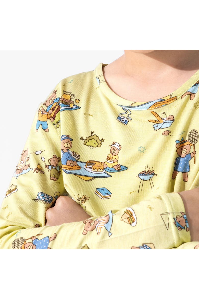 Kids' Teddy Bear Picnic Set of 2 Piece Pajamas, Alternate, color, Teddy Bear Picnic
