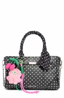 Madden Girl Charm Polka Dot Satchel Bag
