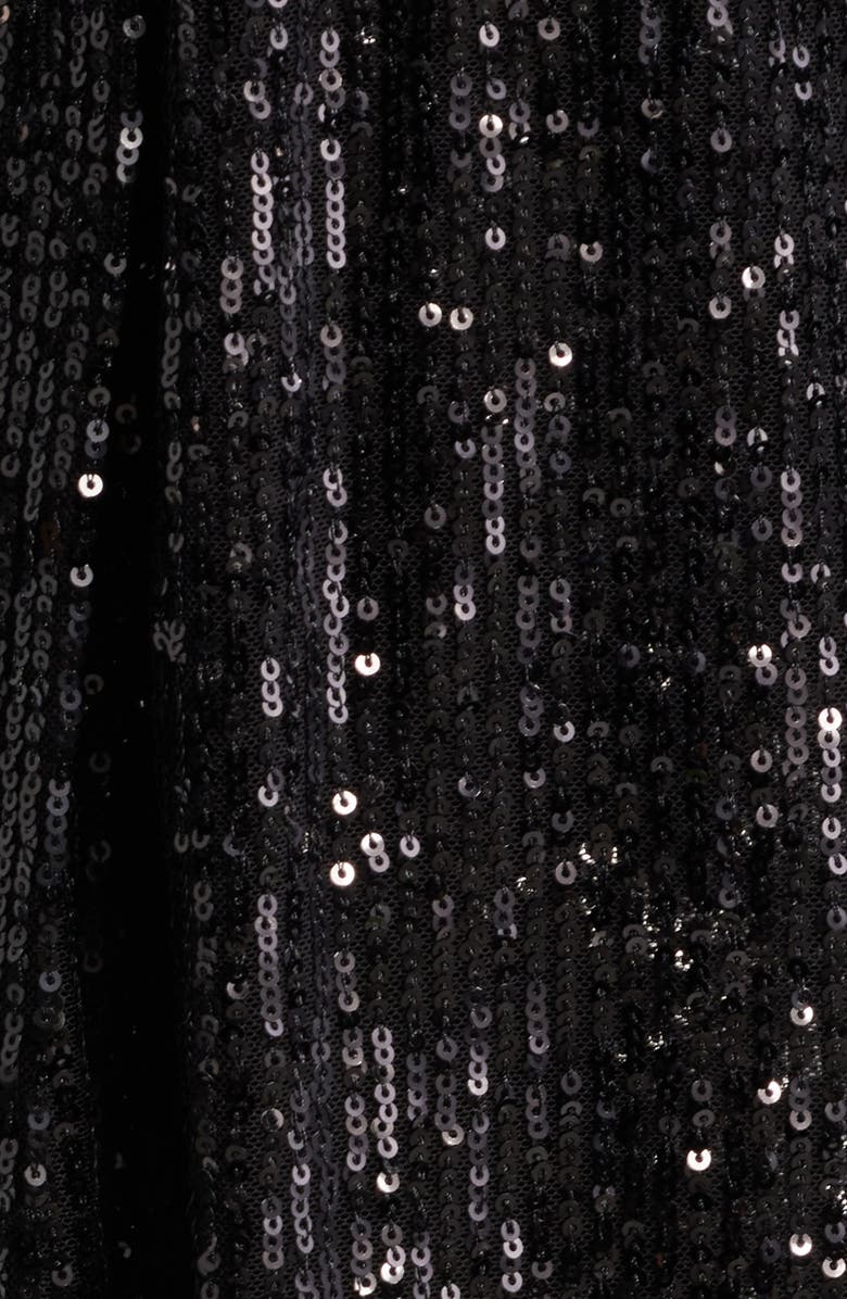 Anne Klein Sequin Draped Open Front Cardigan, Alternate, color, 