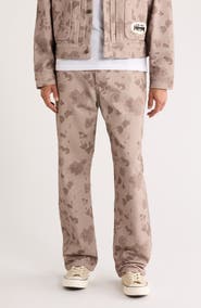 HONOR THE GIFT Tonal Floral Twill Pants
