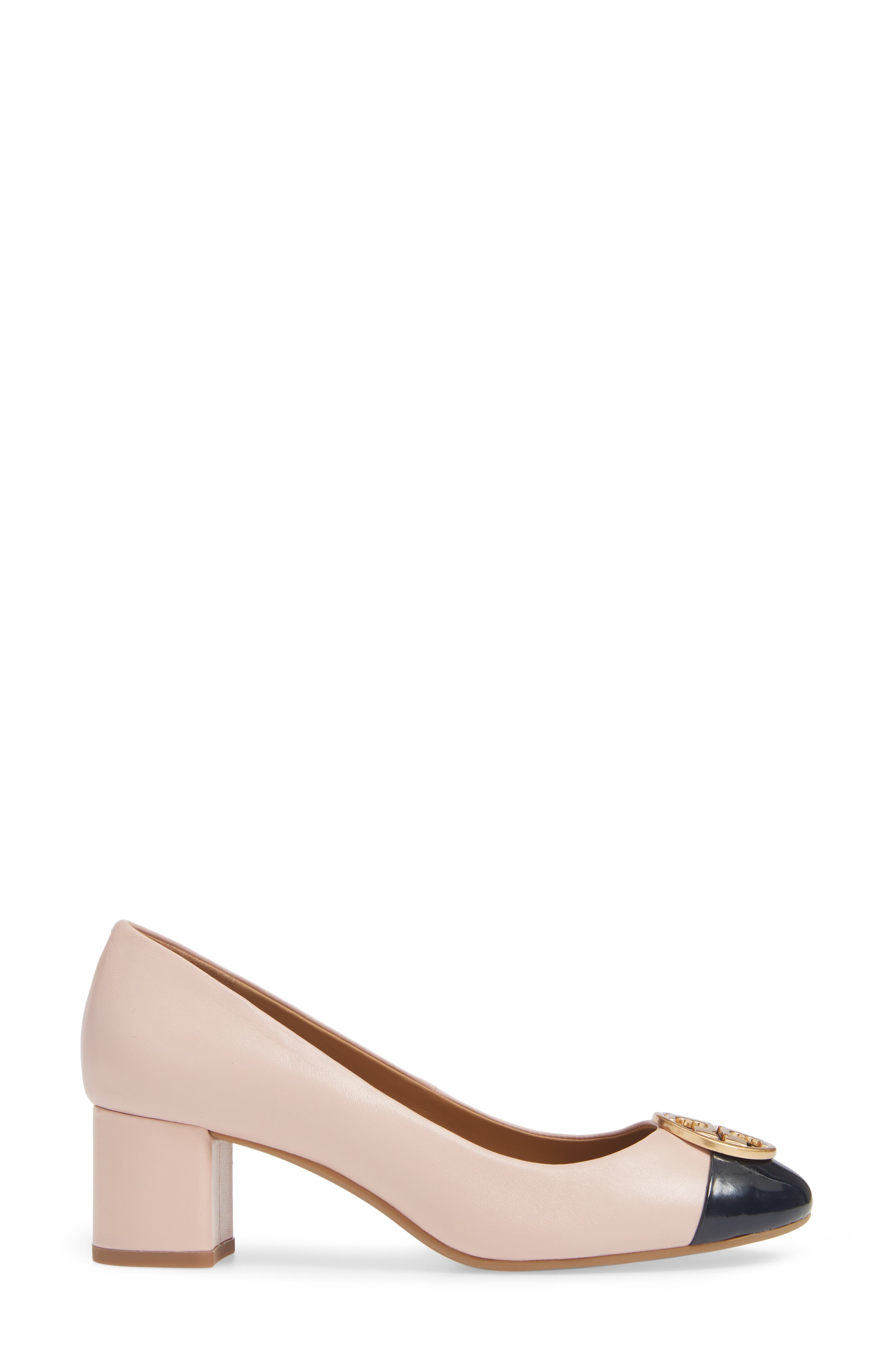 Chelsea Pump, Alternate, color, SEA SHELL PINK/ PERFECT NAVY