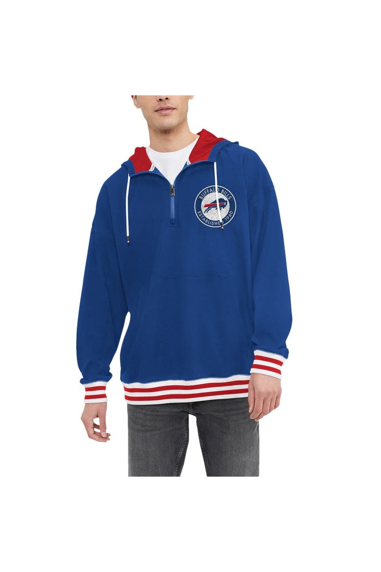 Men's Tommy Hilfiger Royal Buffalo Bills Aaron Quarter-Zip Hoodie, Main, color, Royal