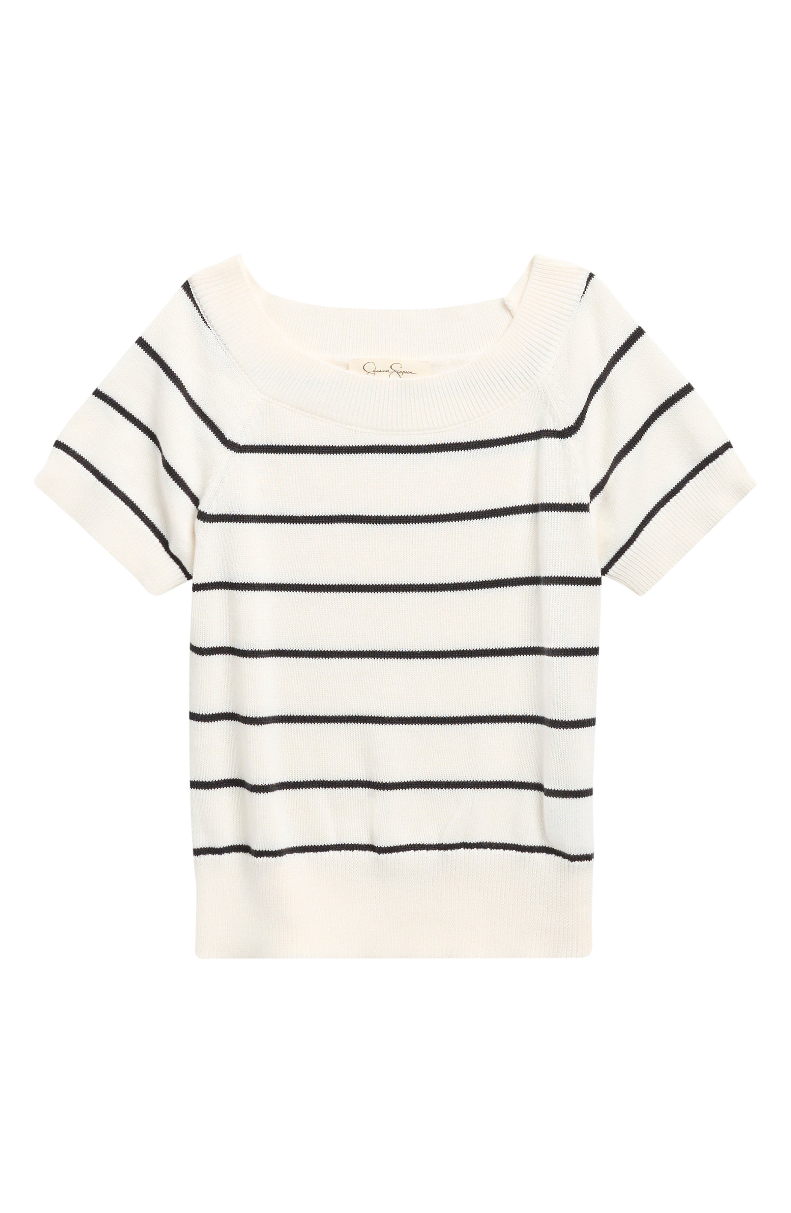 Kids' Stripe Short Sleeve Sweater