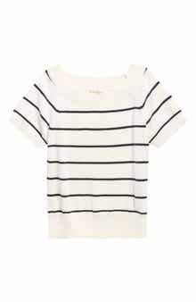 Kids' Stripe Short Sleeve Sweater