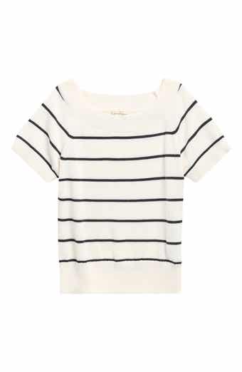 Kids' Stripe Short Sleeve Sweater