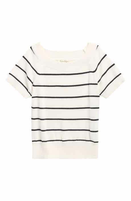 Kids' Stripe Short Sleeve Sweater