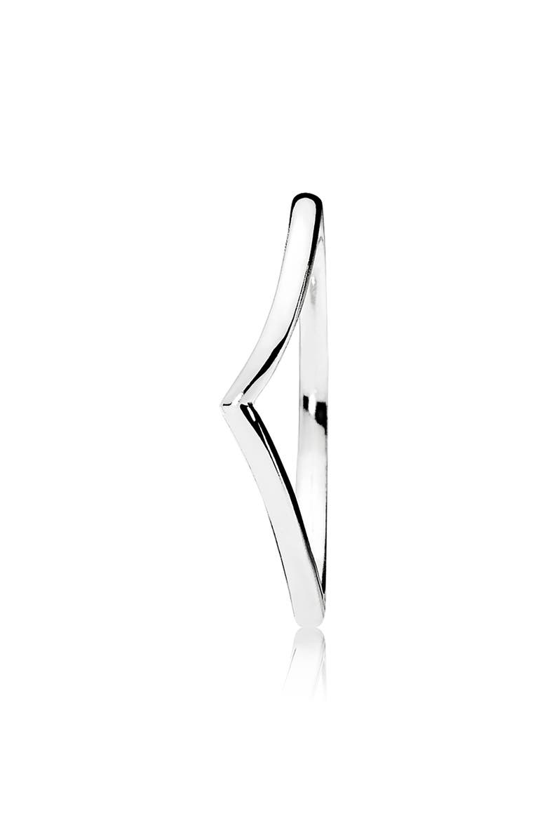 Wishbone Ring, Alternate, color, SILVER