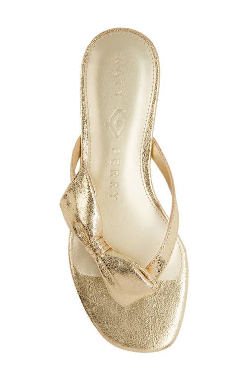 Shop Katy Perry The Halie Bow Flip Flop In Gold