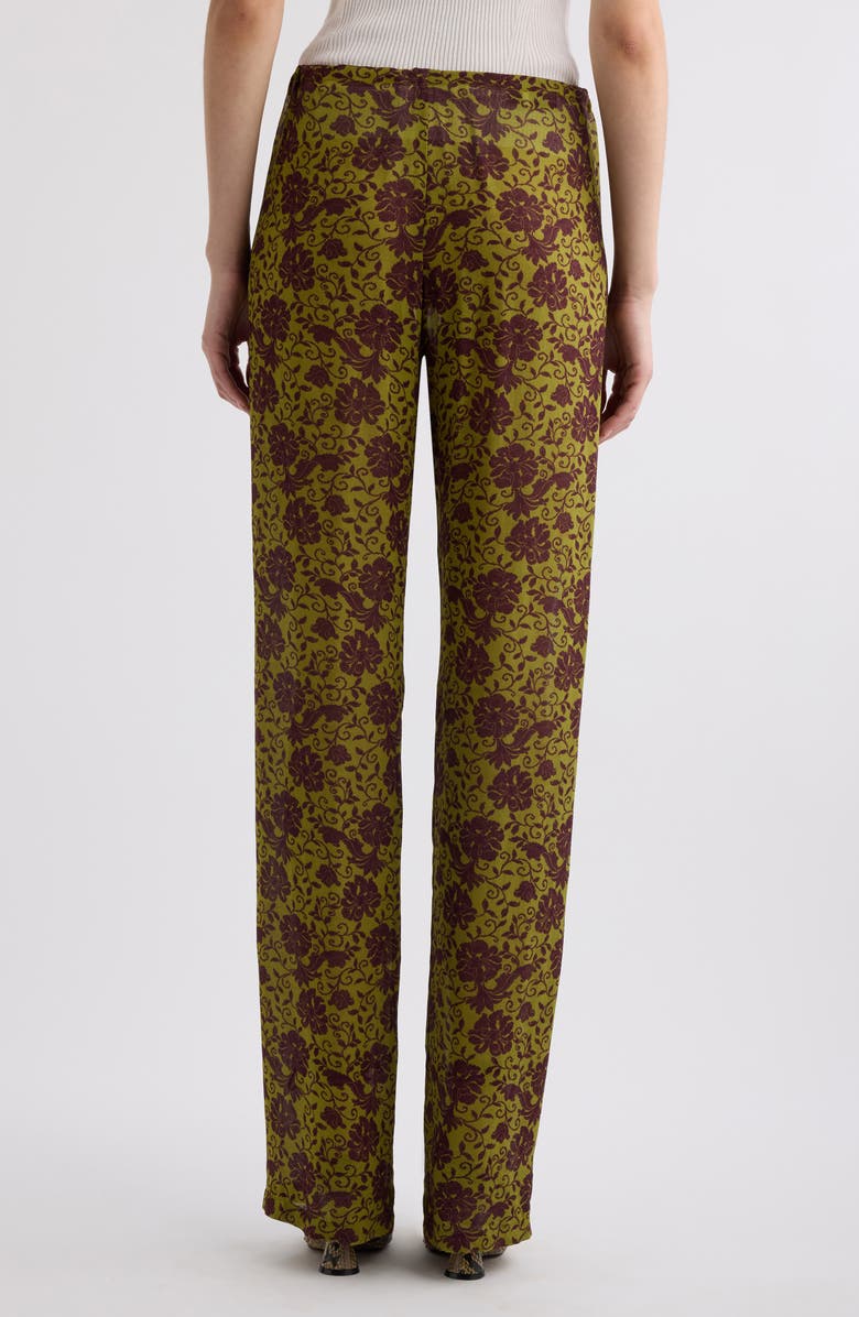 Dries Van Noten Pachas Floral Georgette Drawstring Pants, Alternate, color, 