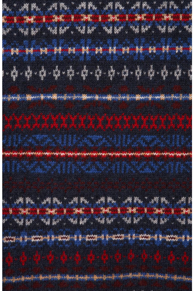 Fair Isle Crewneck Sweater, Alternate, color, NAVY