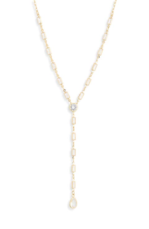 Cubic Zirconia Y-Necklace