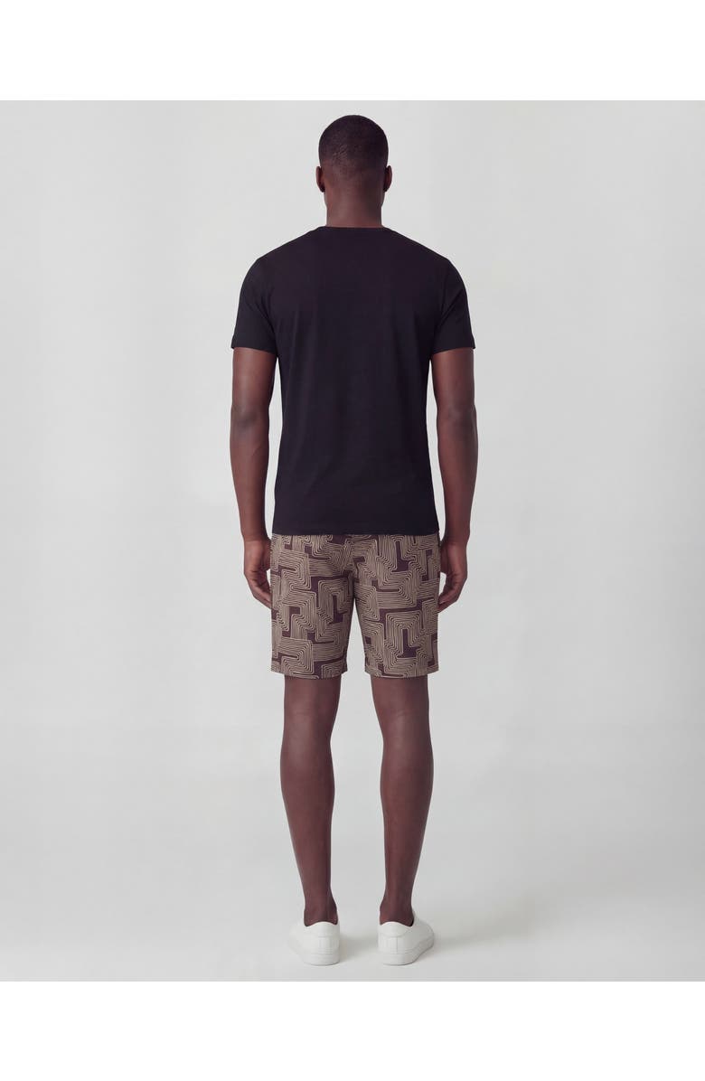 Lords of Harlech Inter Twine Mens Flat Front Short, Alternate, color, Inter Twine Black