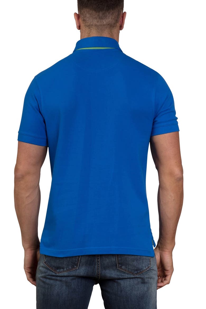 100% Cotton Polo Shirt, Alternate, color, Cobalt Blue