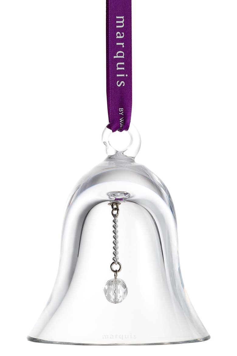 Marquis Bell Crystal Ornament, Main, color, NO COLOR
