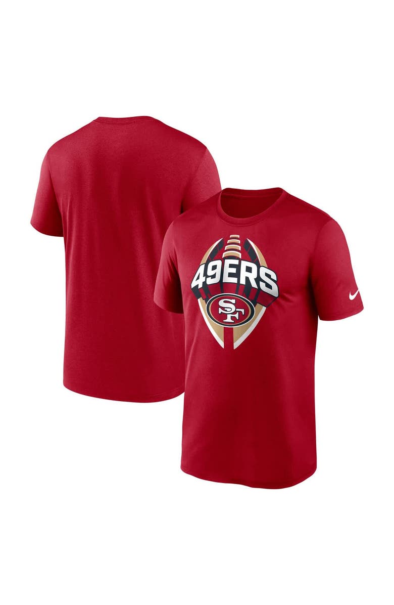 Nike Men's Nike Scarlet San Francisco 49ers Big & Tall Primetime Legend Icon Performance T-Shirt, Main, color, Scarlet