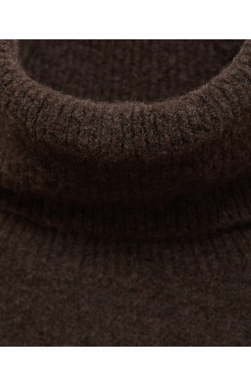 Mango Turtleneck Sweater In Brown