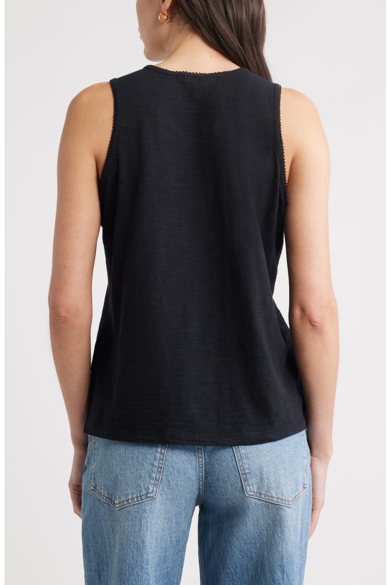 Scallop Trim Tank, Alternate, color, BLACK