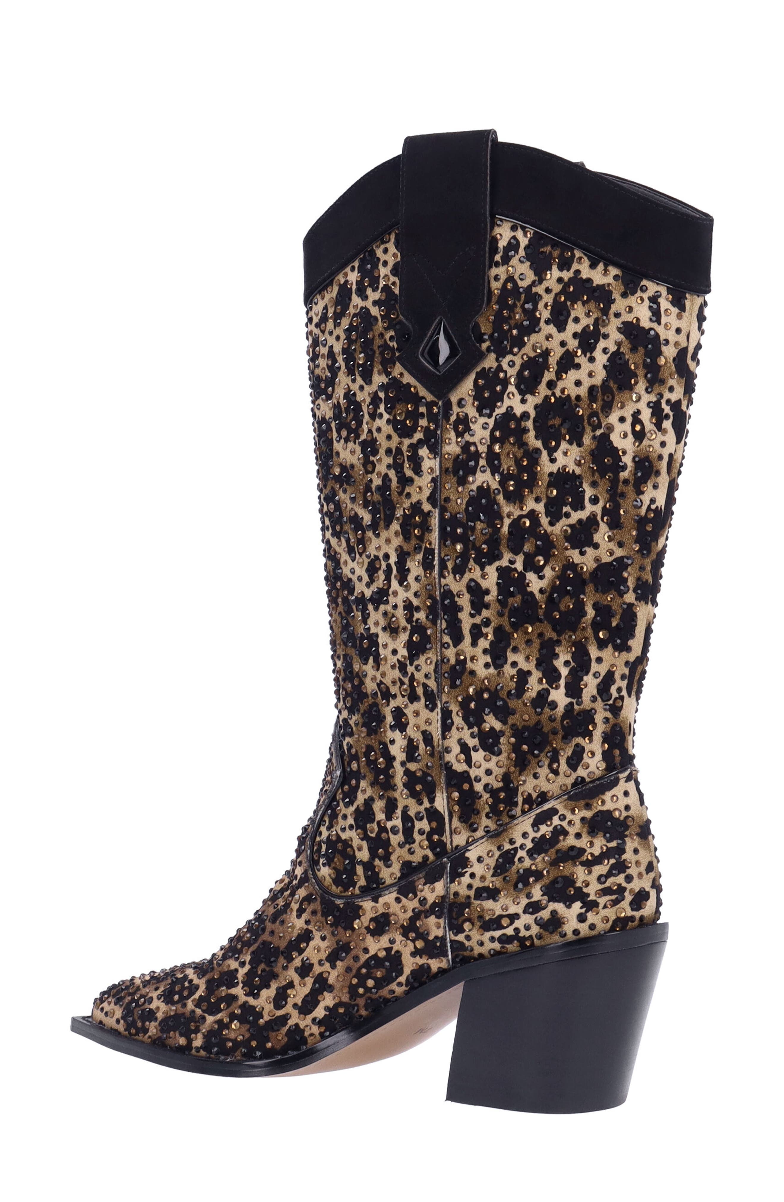 Laylani Pointed Toe Western Boot, Alternate, color, BROWN/ BLACK