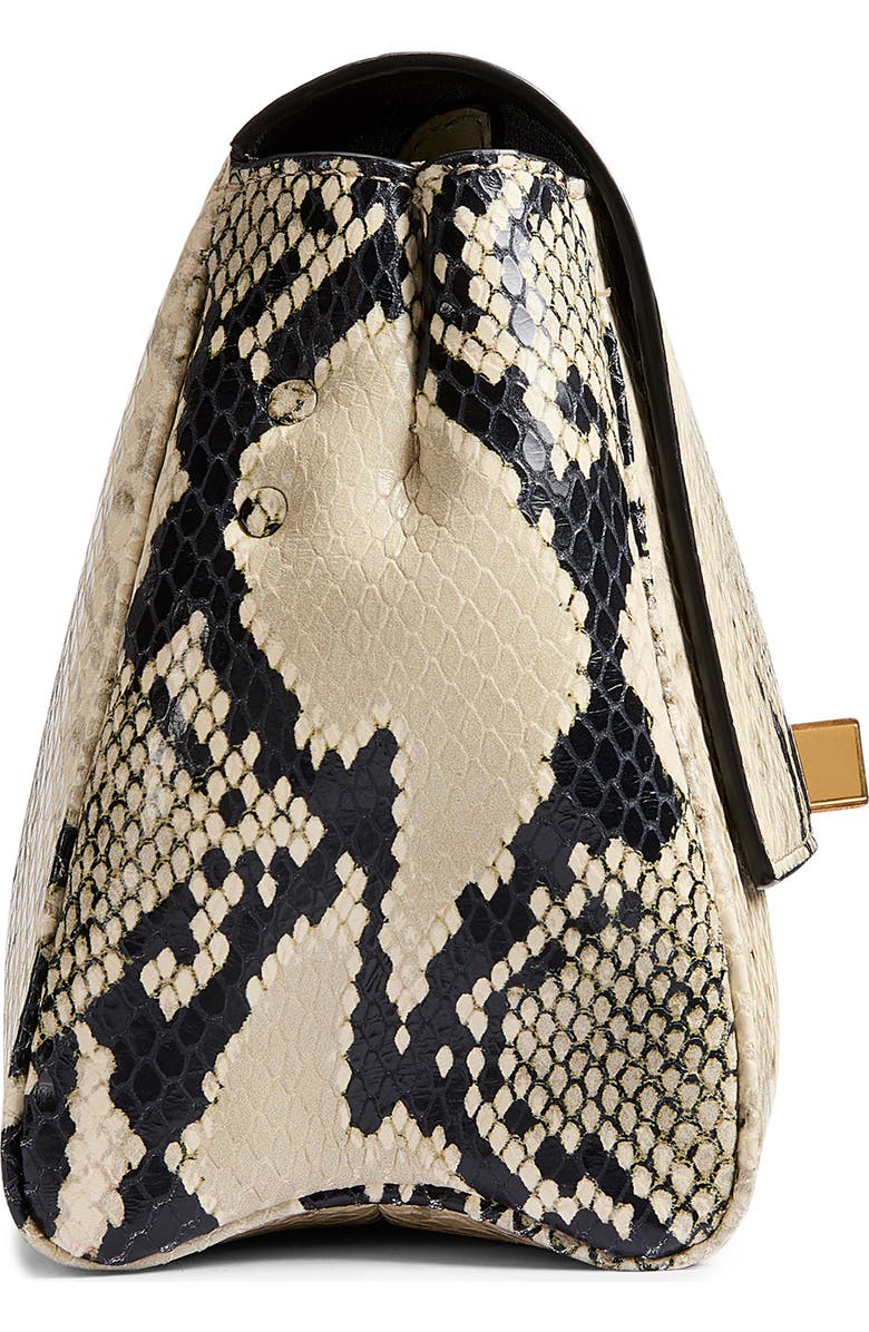 Khaite Audrey Python Print Leather Crossbody Bag, Alternate, color,